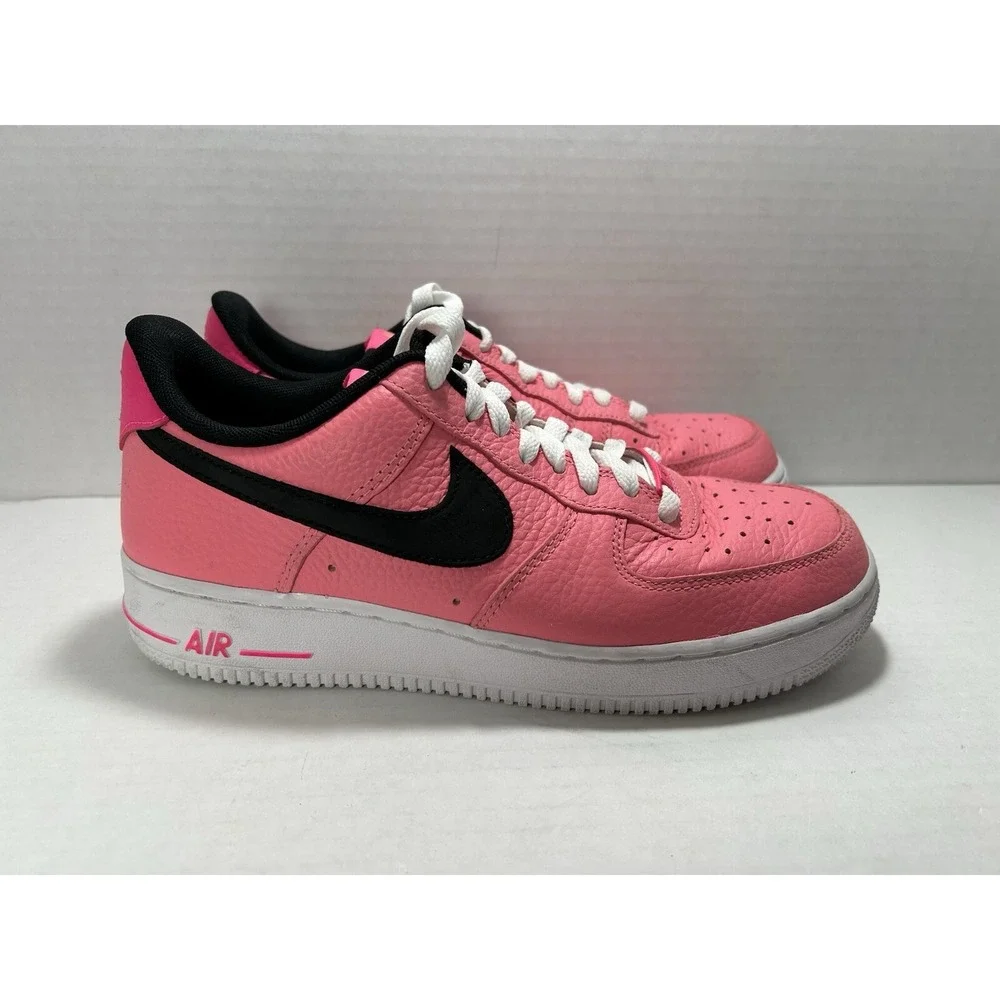 Nike Air AF1 Shoes Pink‎ Gaze Black Swoosh men's 7.5 low Top DZ4861-600